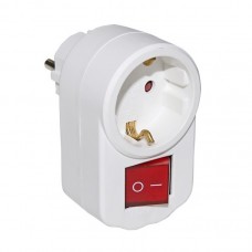 Φις Σούκο σε Φις Σούκο 1 Θέσεως με Διακόπτη Λευκό 15-0970